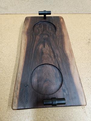 Black Walnut Live Edge Beverage Board