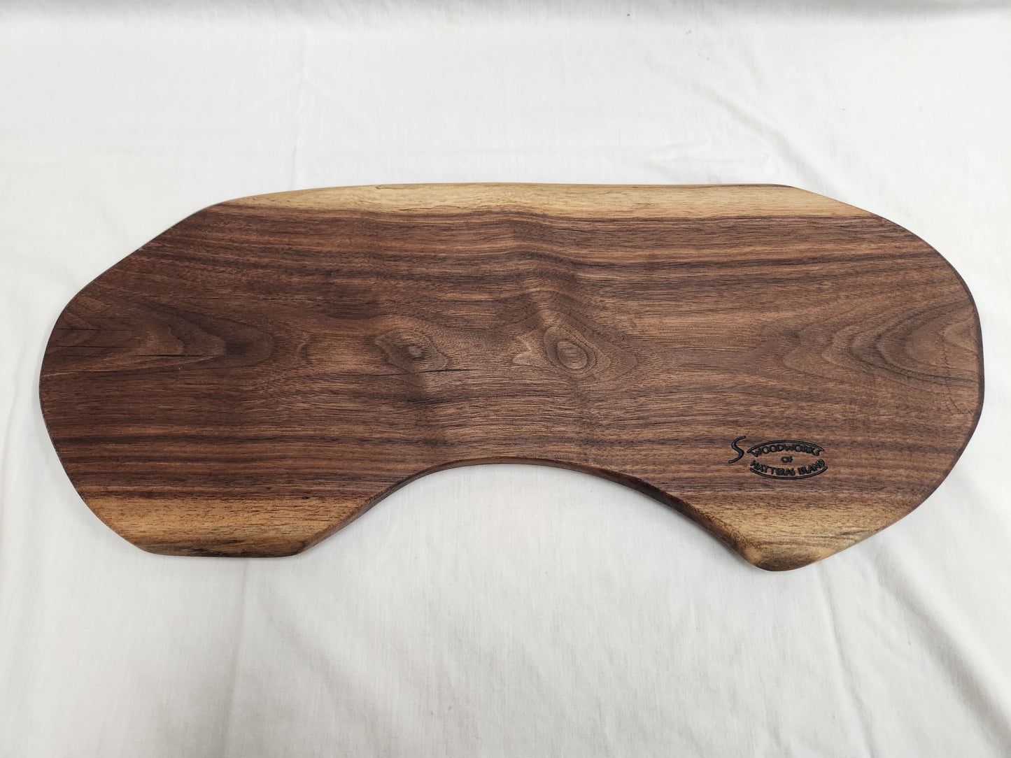 Black Walnut Kidney-Shaped Charcuterie & Cheese Board