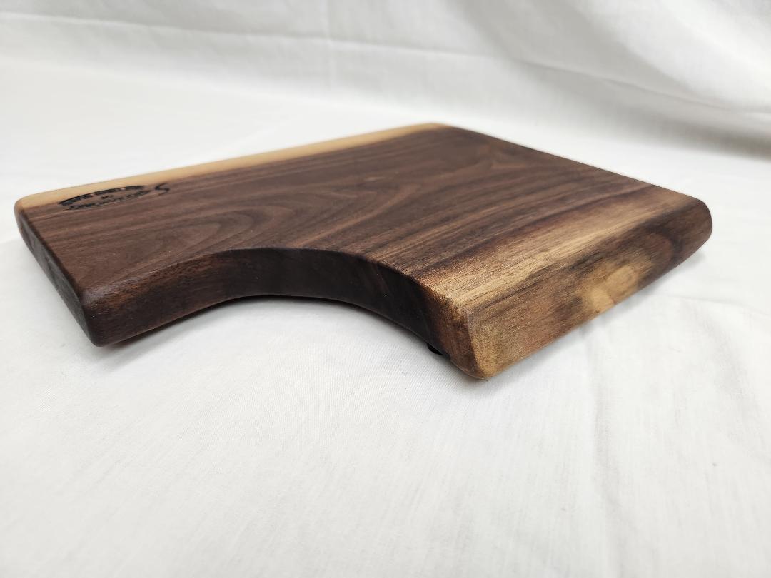 Black Walnut Live Edge Charcuterie & Cheese Board with Serving Bowl