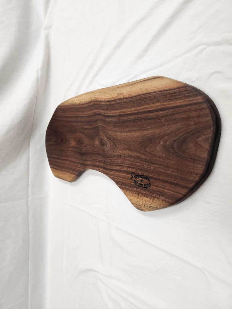 Black Walnut Kidney-Shaped Charcuterie & Cheese Board