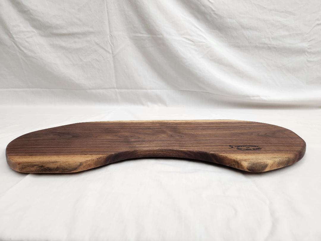 Black Walnut Kidney-Shaped Charcuterie & Cheese Board