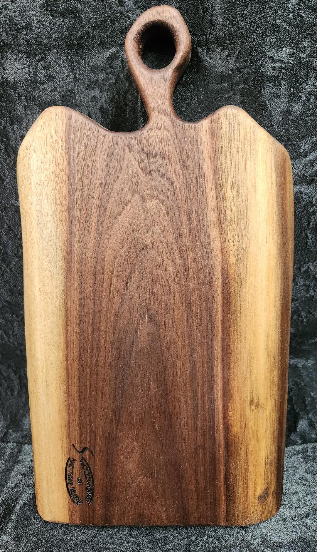 Medium Black Walnut Live Edge Charcuterie & Cheese Board