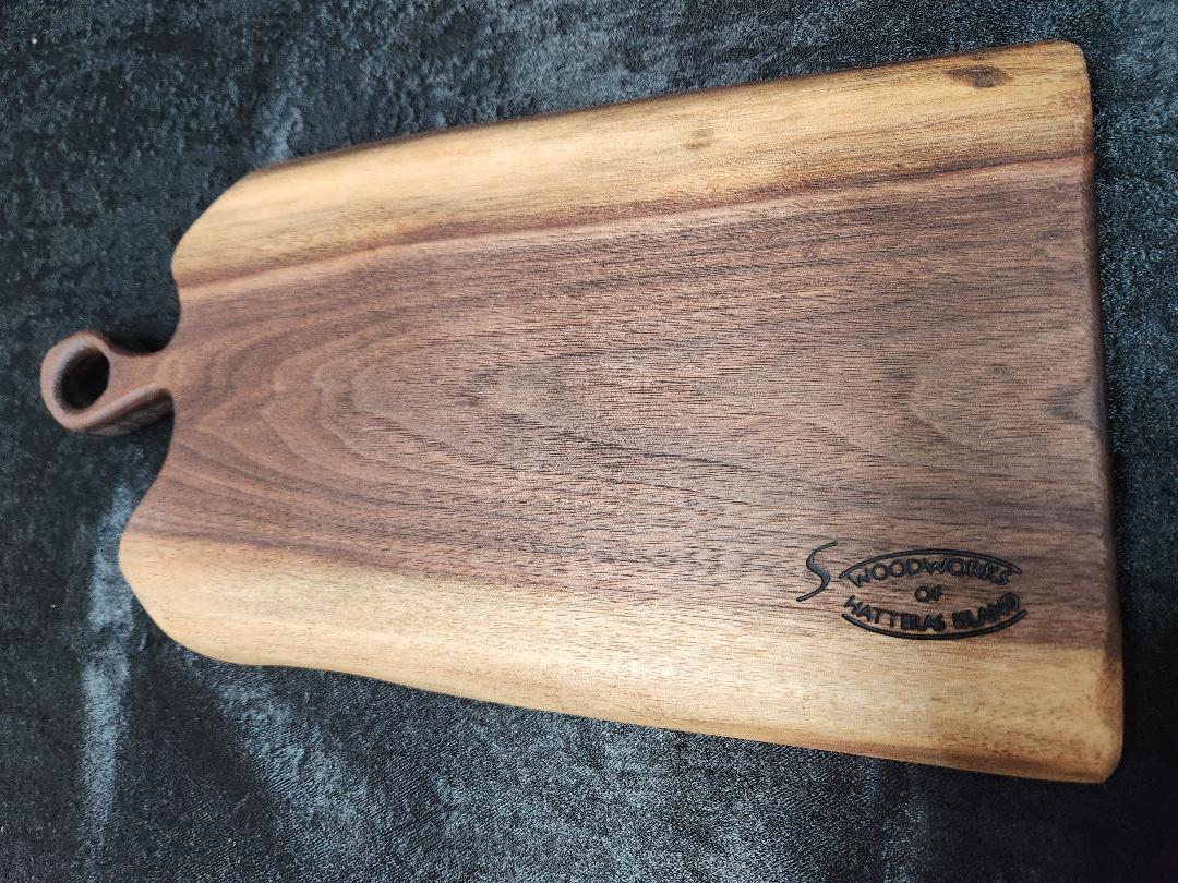 Medium Black Walnut Live Edge Charcuterie & Cheese Board