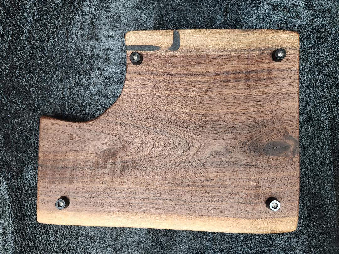 Black Walnut Live Edge Charcuterie & Cheese Board with Serving Bowl