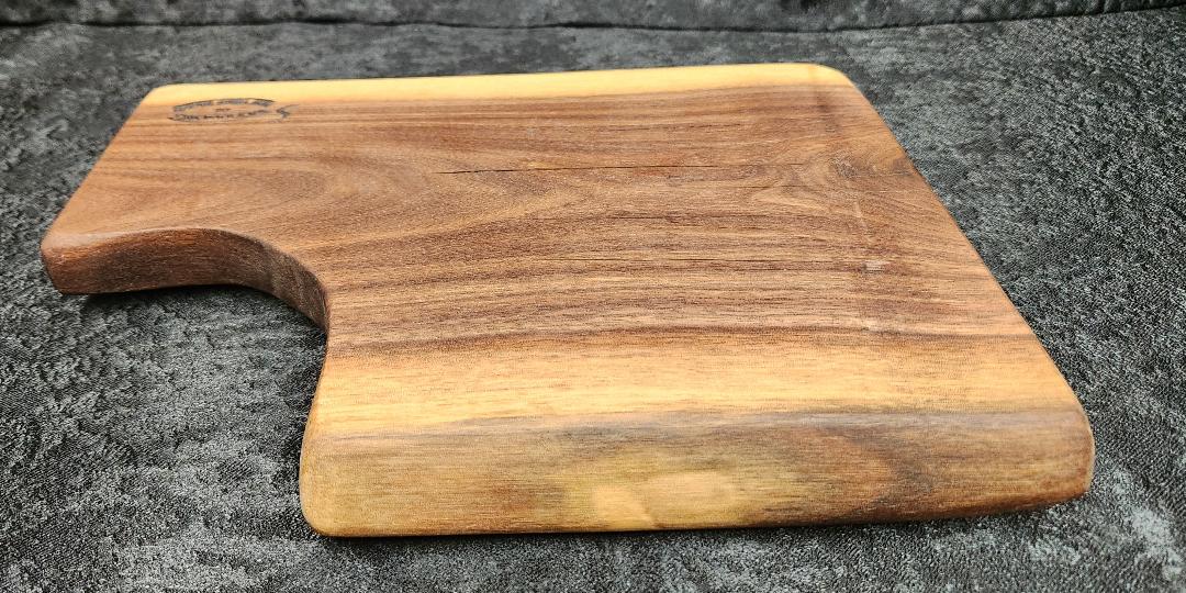 Black Walnut Live Edge Charcuterie & Cheese Board with Serving Bowl