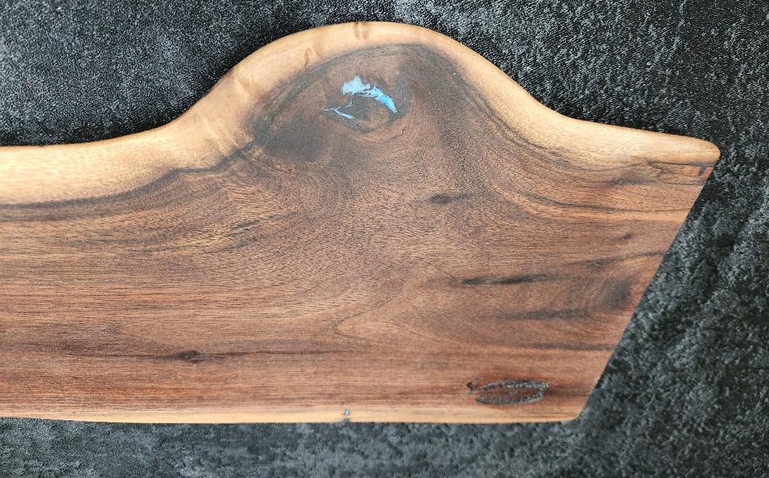 Large Black Walnut Live Edge Charcuterie & Cheese Board