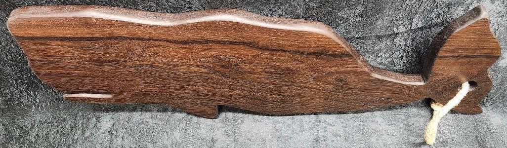 Whale-Shaped Black Walnut Charcuterie & Cheese Board