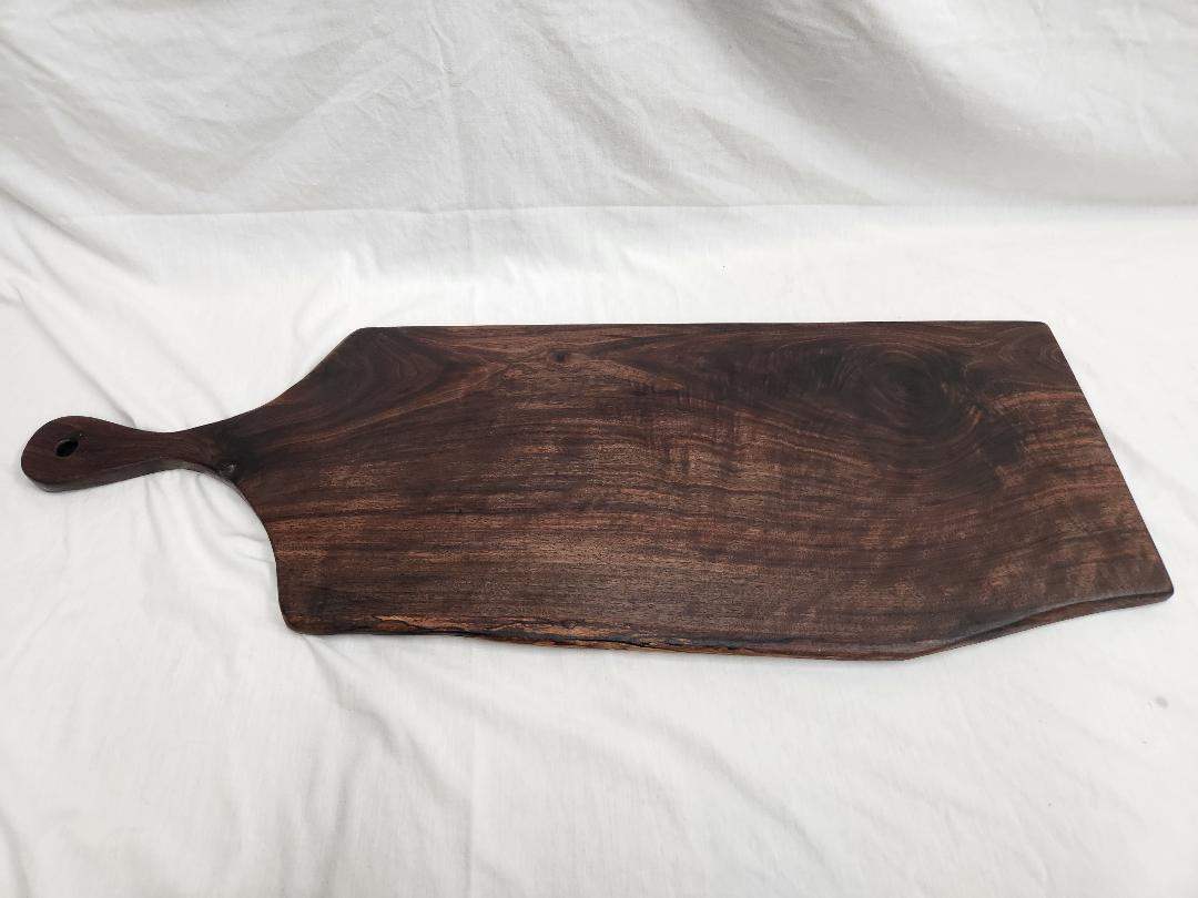 Large Black Walnut Live Edge Charcuterie & Cheese Board