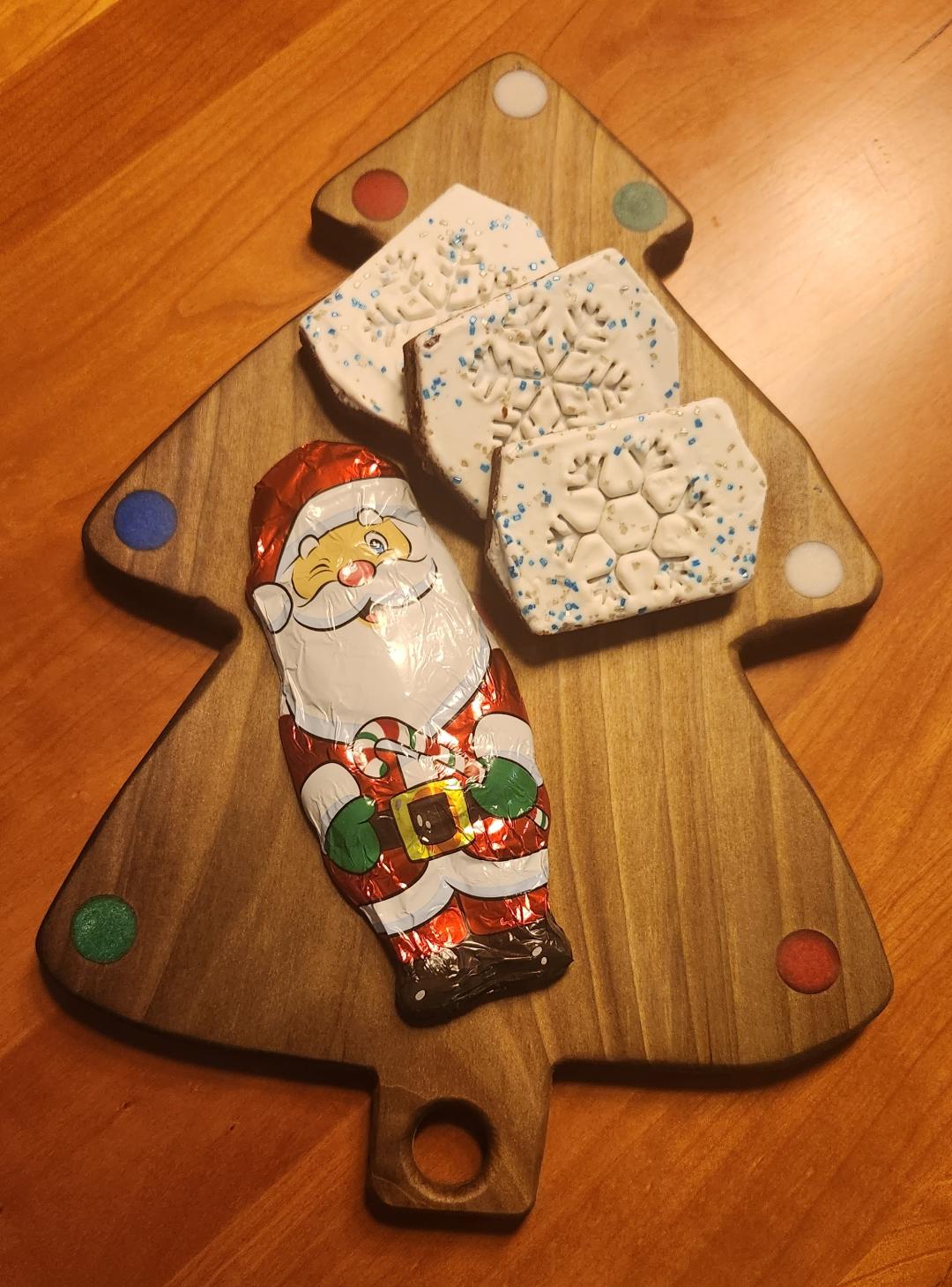 Poplar Christmas Tree Snack Board