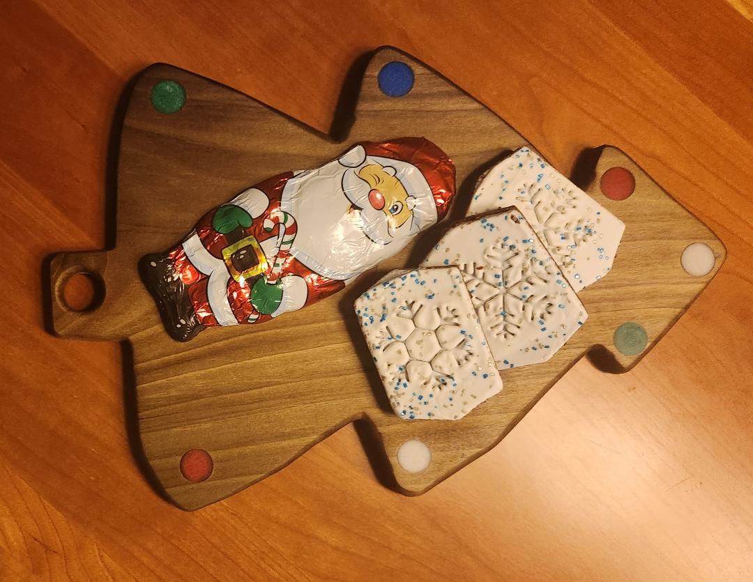Poplar Christmas Tree Snack Board