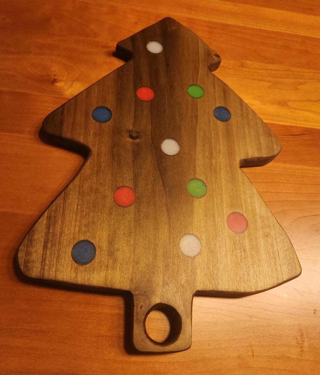 Poplar Christmas Tree Snack Board