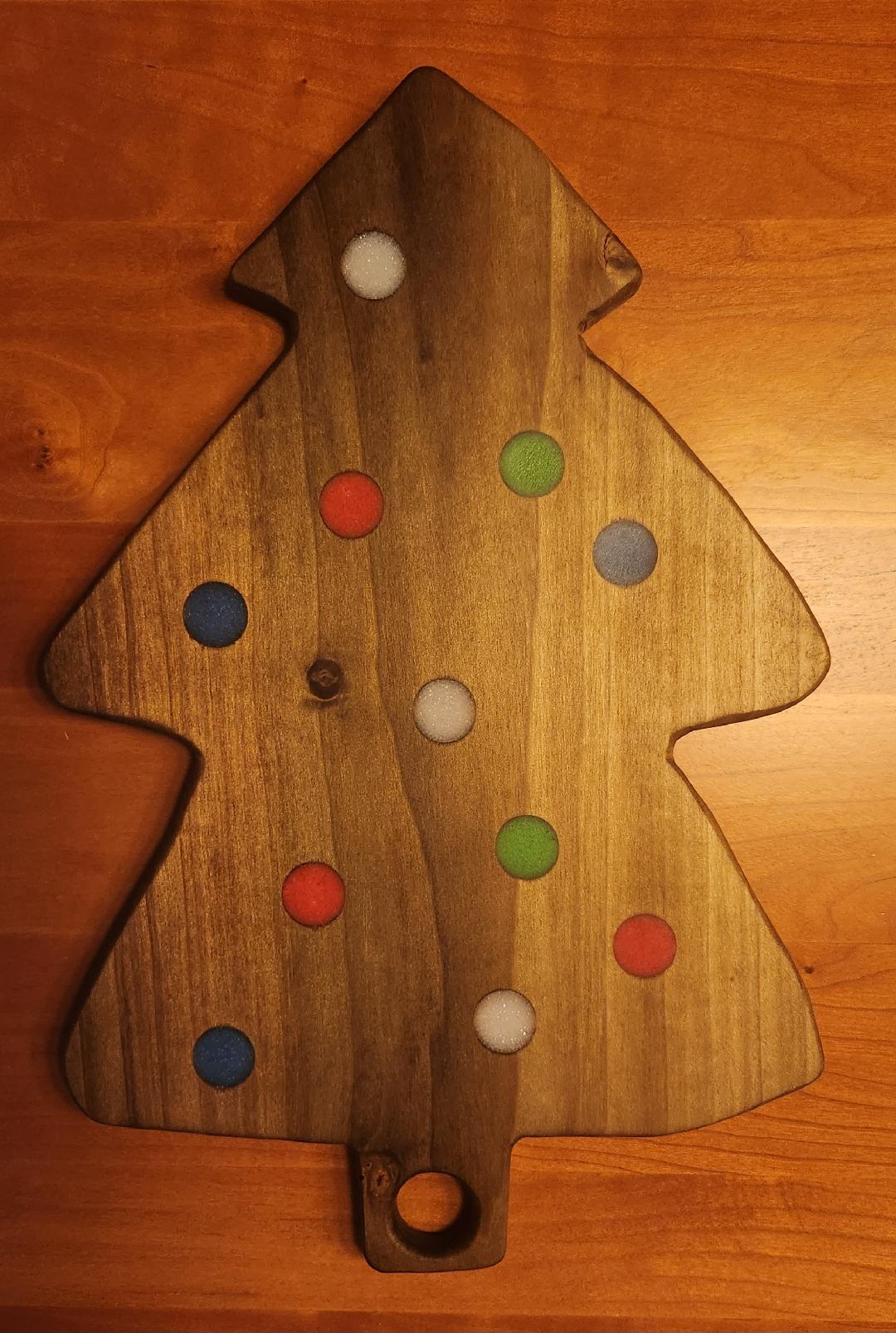 Poplar Christmas Tree Snack Board