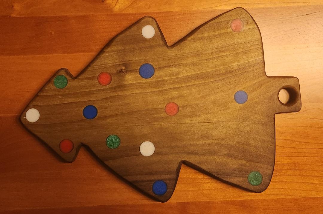 Poplar Christmas Tree Snack Board