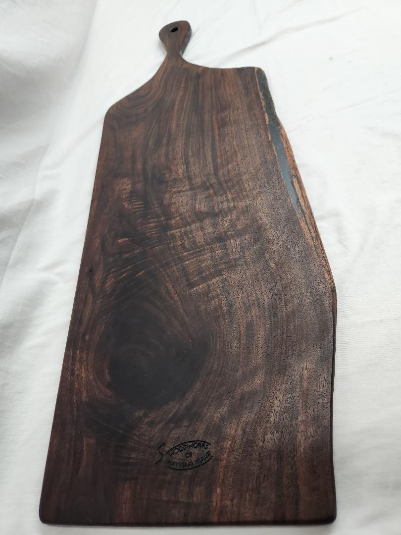 Large Black Walnut Live Edge Charcuterie & Cheese Board
