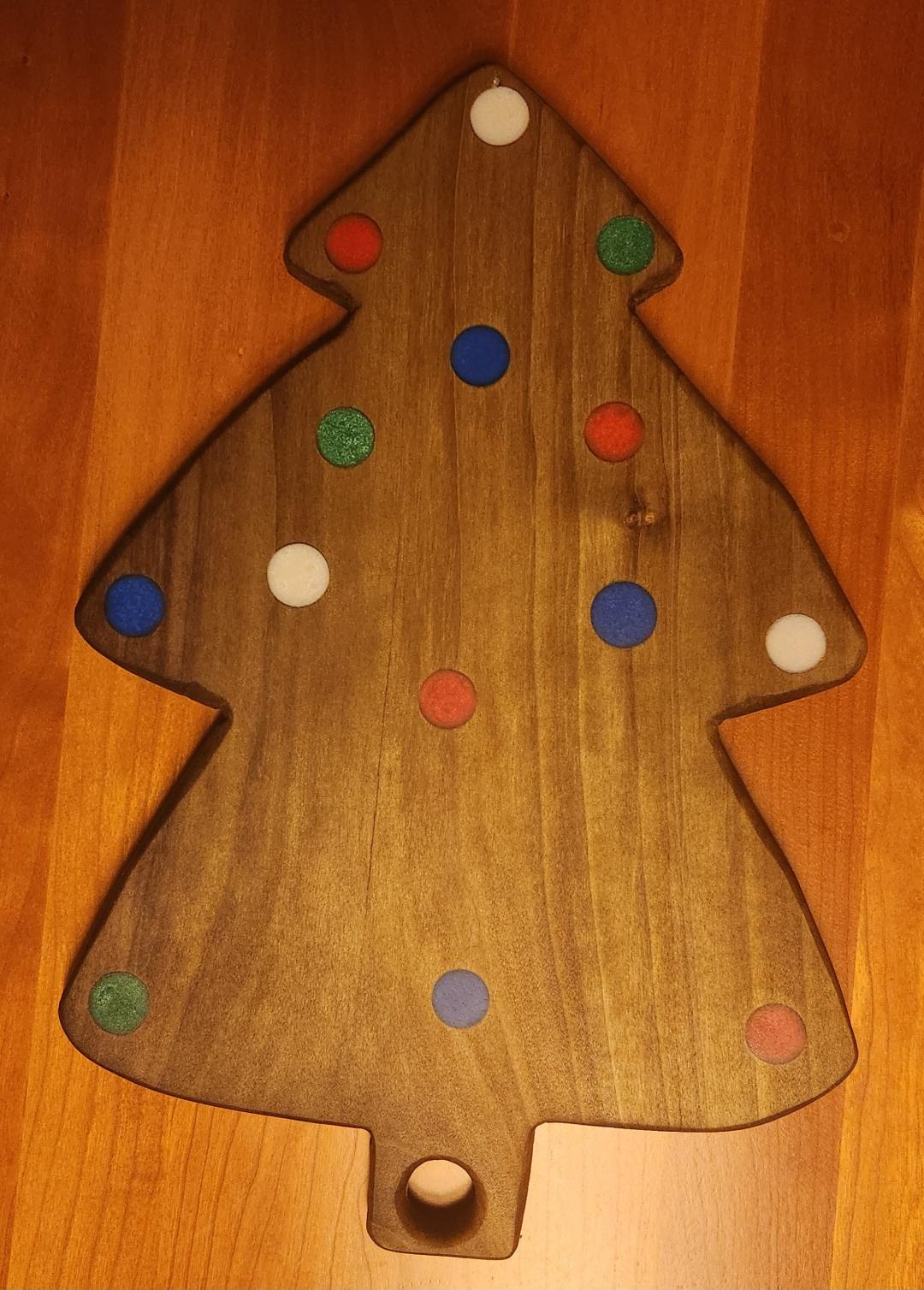 Poplar Christmas Tree Snack Board