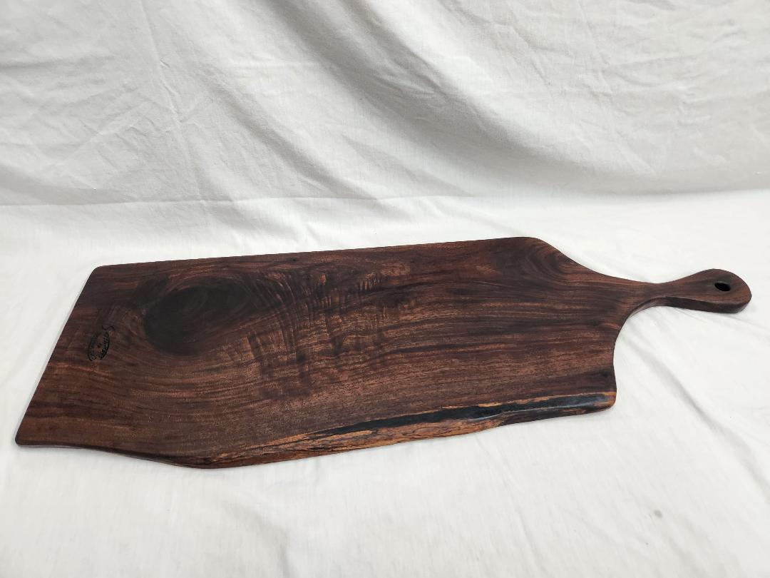 Large Black Walnut Live Edge Charcuterie & Cheese Board