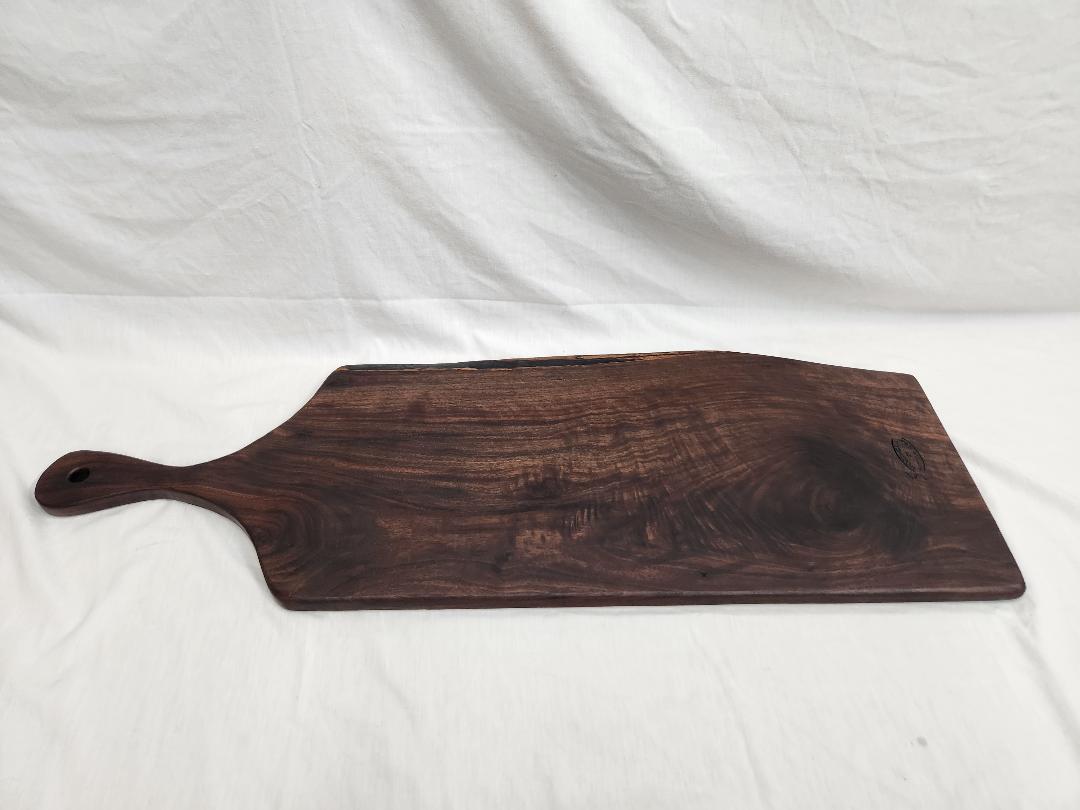 Large Black Walnut Live Edge Charcuterie & Cheese Board