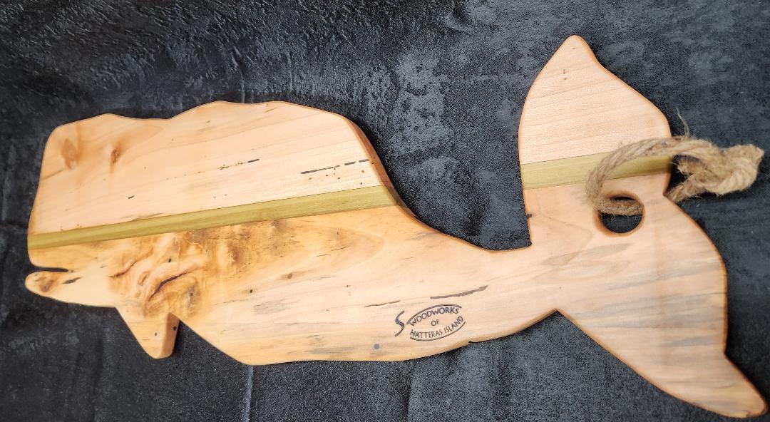Handcrafted Whale-Shaped Maple & Poplar Charcuterie & Cheese Board