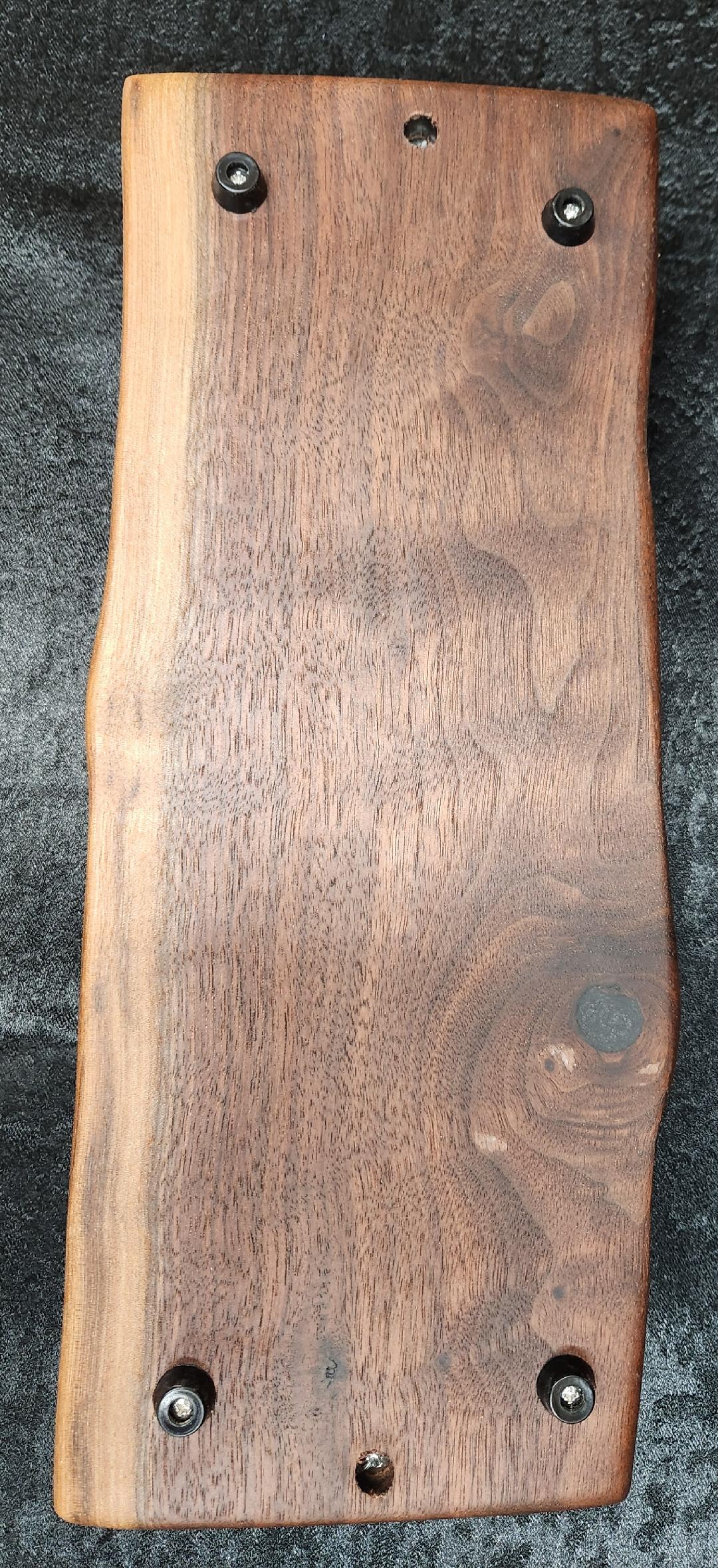 Live Edge Black Walnut 2-Glass Beverage Board