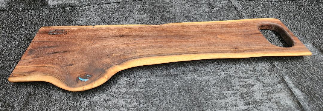 Large Black Walnut Live Edge Charcuterie & Cheese Board