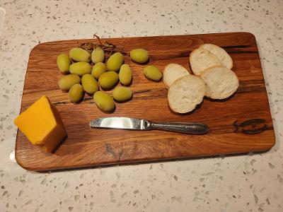 Simple Red Oak Charcuterie & Cheese Board