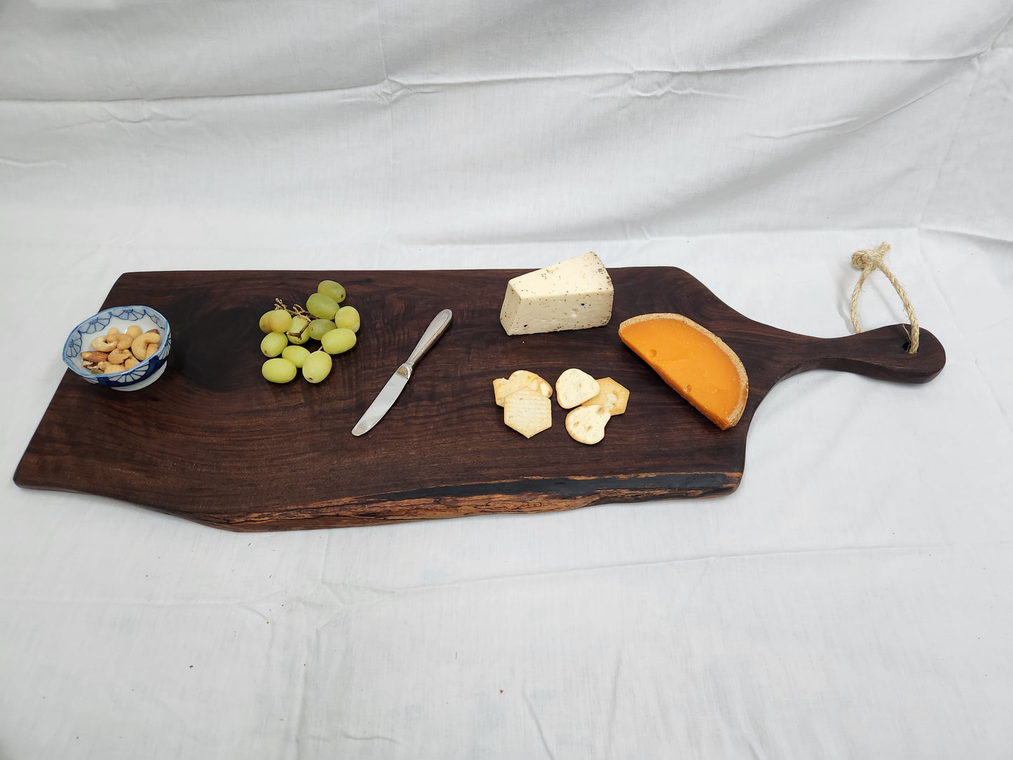 Large Black Walnut Live Edge Charcuterie & Cheese Board