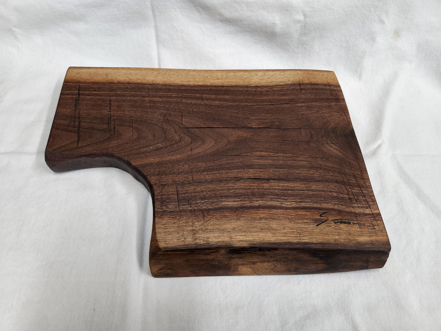 Black Walnut Live Edge Charcuterie & Cheese Board with Serving Bowl