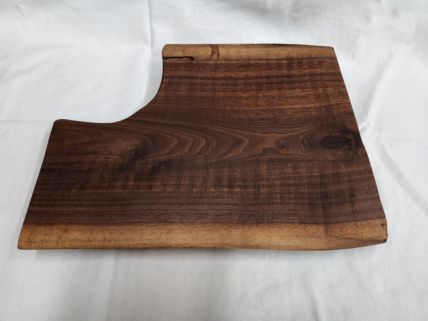 Black Walnut Live Edge Charcuterie & Cheese Board with Serving Bowl