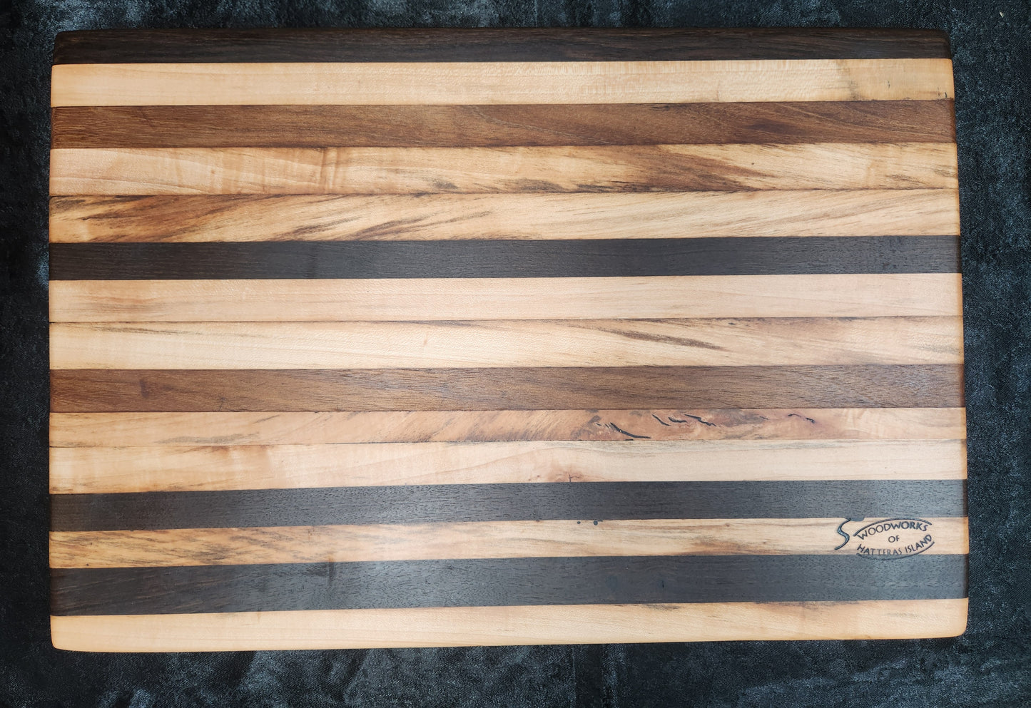 CUSTOM ORDER Live Edge Cutting Board (Black Walnut, Maple and Mahogany) *