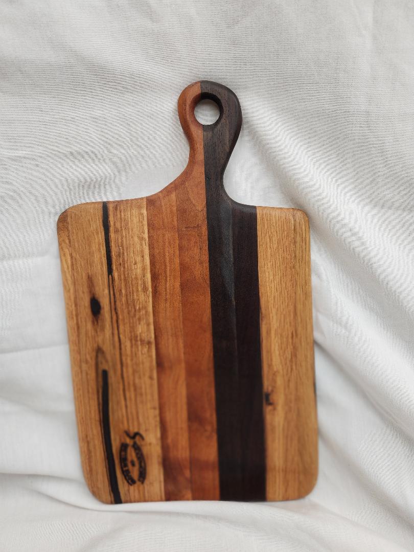 Bread Board (Red Oak, Black Walnut and unknown hardwood species)