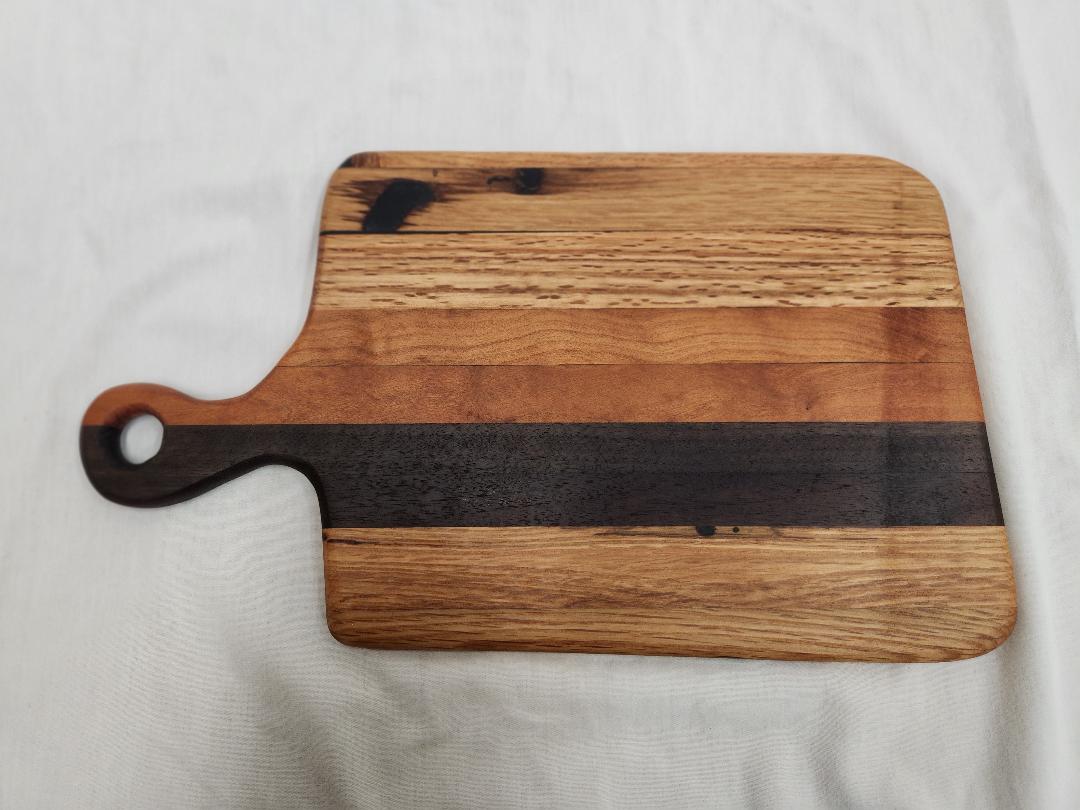 Bread Board (Red Oak, Black Walnut and unknown hardwood species)