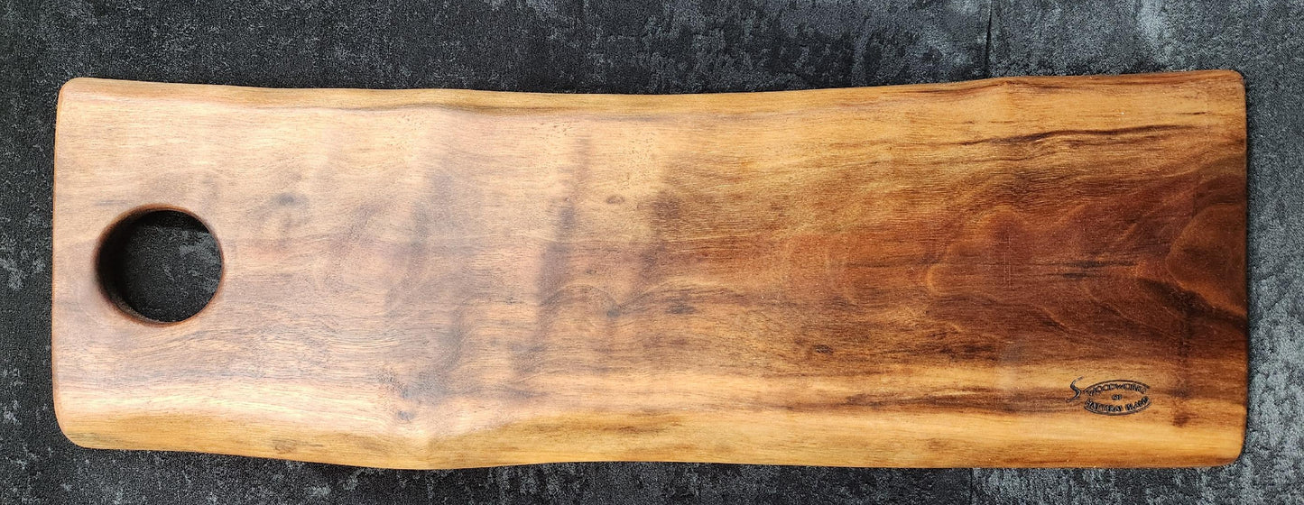 Live Edge Charcuterie Board (Black Walnut) *