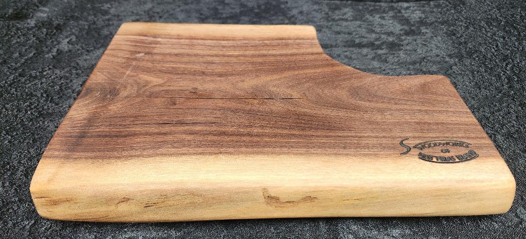 Live Edge Charcuterie/Cheese Board With Bowl (Black Walnut)