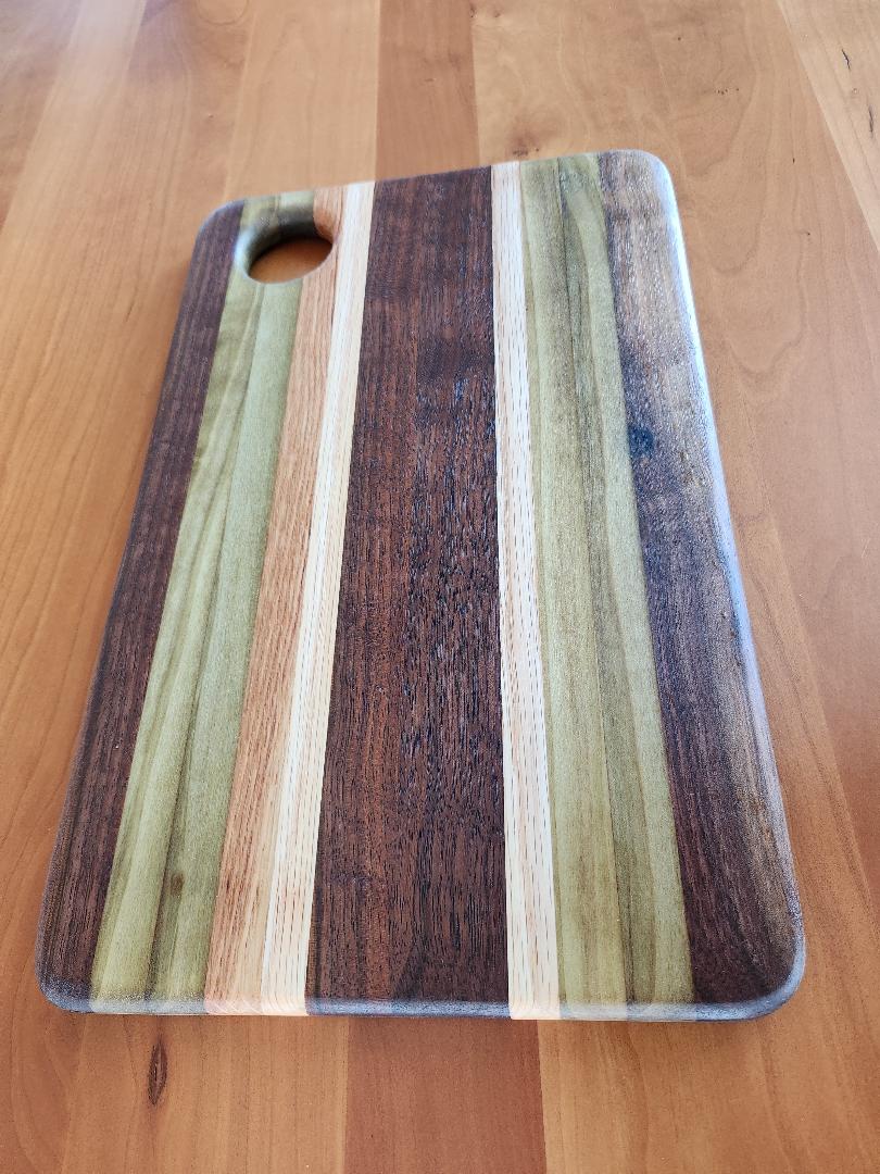 Bread Board (Black Walnut, Texas Oak, Poplar and Red Oak)