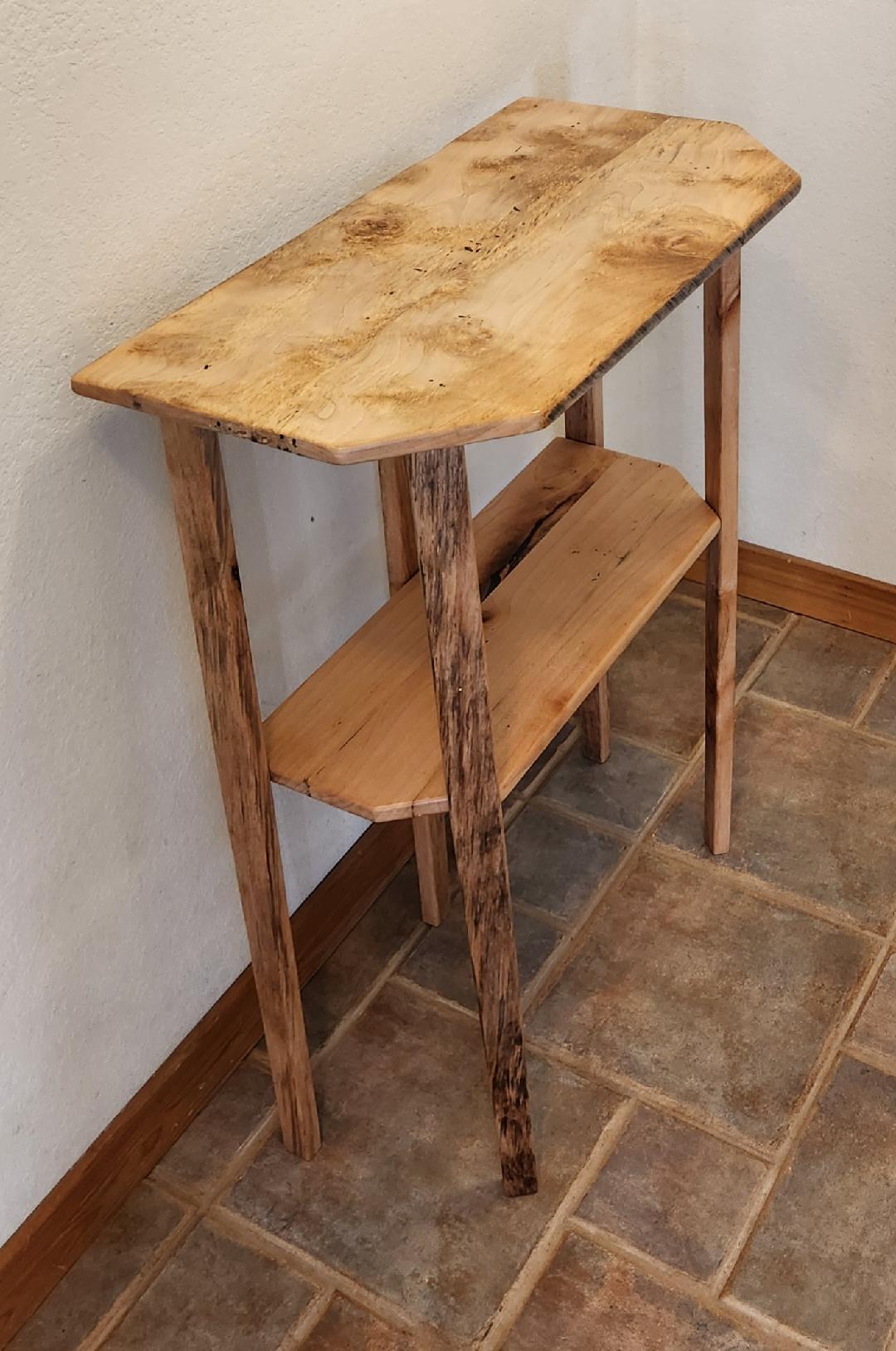 Maple Two-Tier Entryway Table