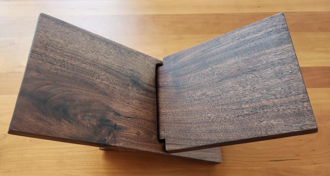 Handcrafted Custom Black Walnut Book Rest