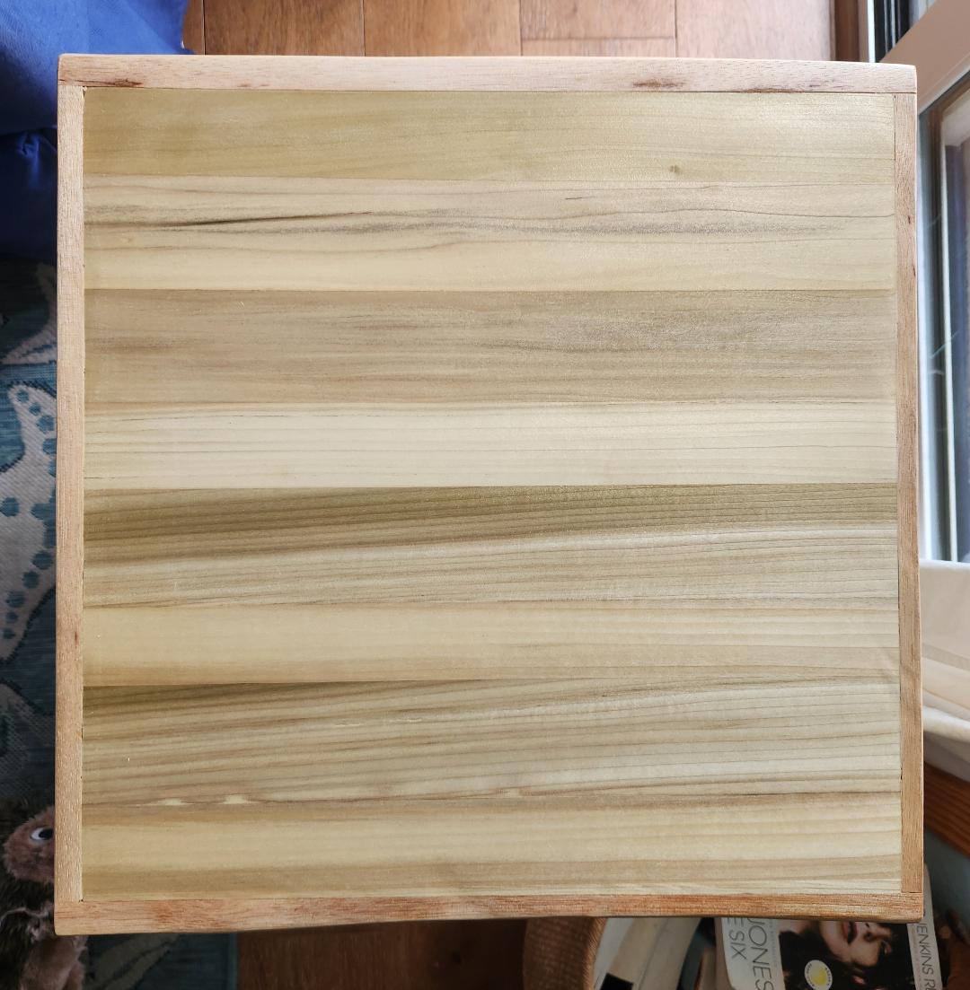 Handcrafted Poplar Nightstand/End Table With Pecan Trim*