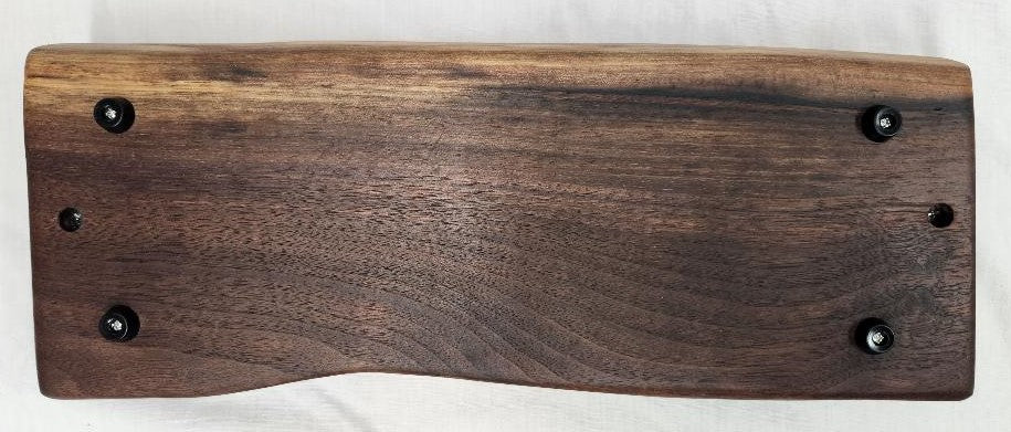 CUSTOM ORDER Live Edge Whiskey Board -2 Glass (Black Walnut)