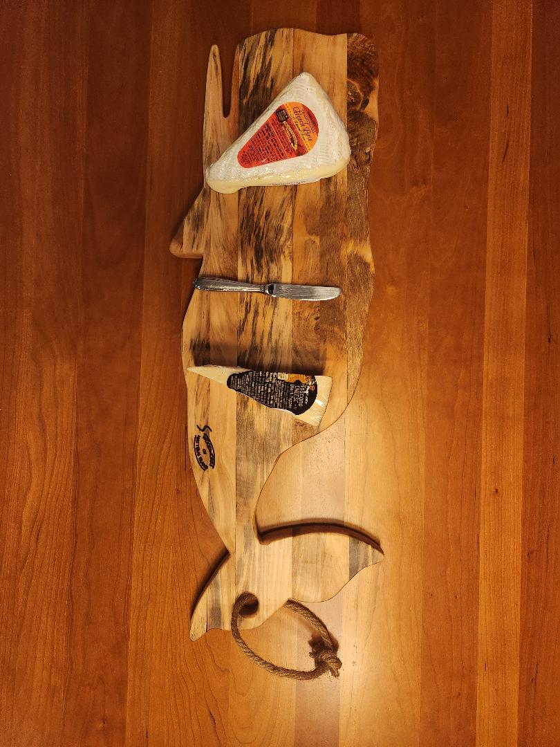 Whale Charcuterie/Cheese Board (Maple)