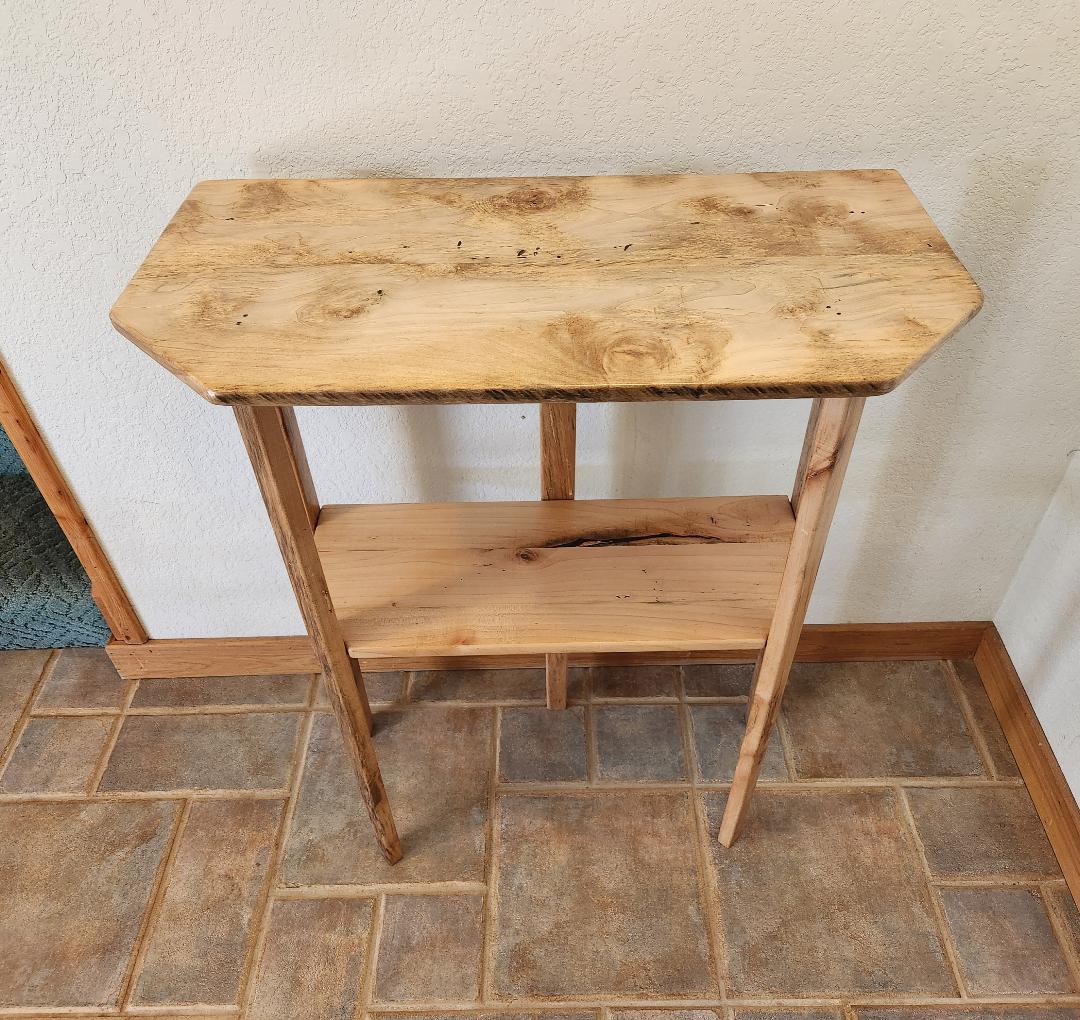 Maple Two-Tier Entryway Table