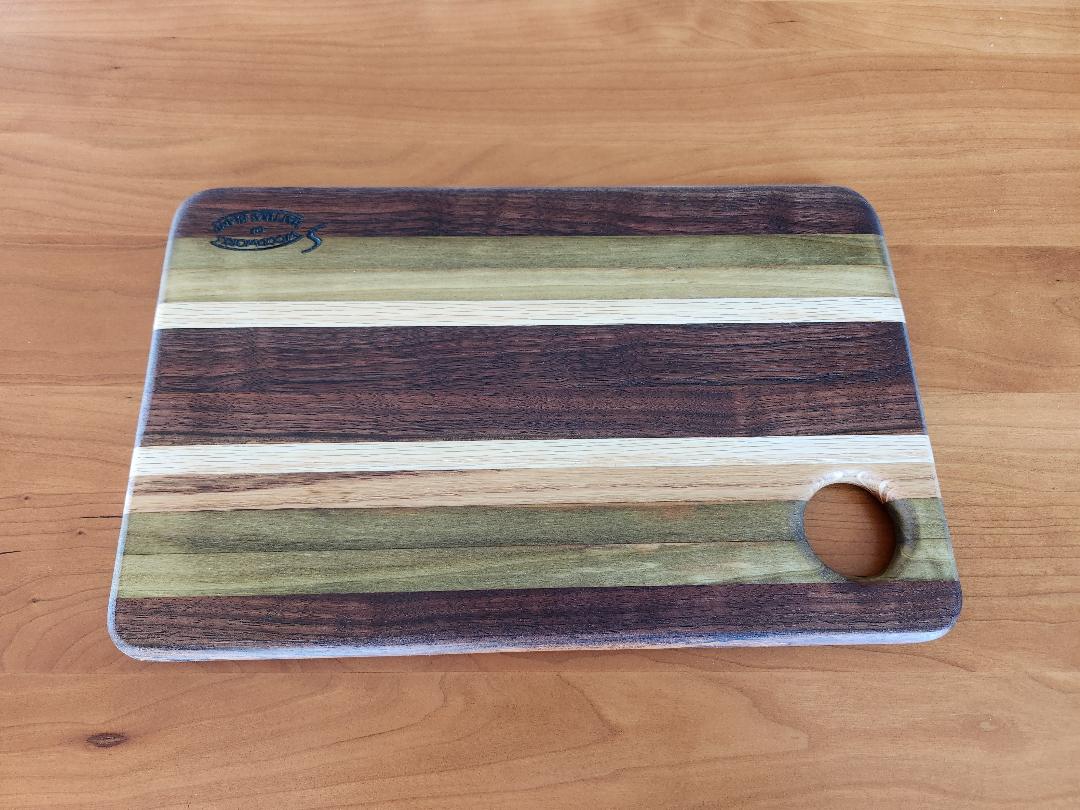 Bread Board (Black Walnut, Texas Oak, Poplar and Red Oak)