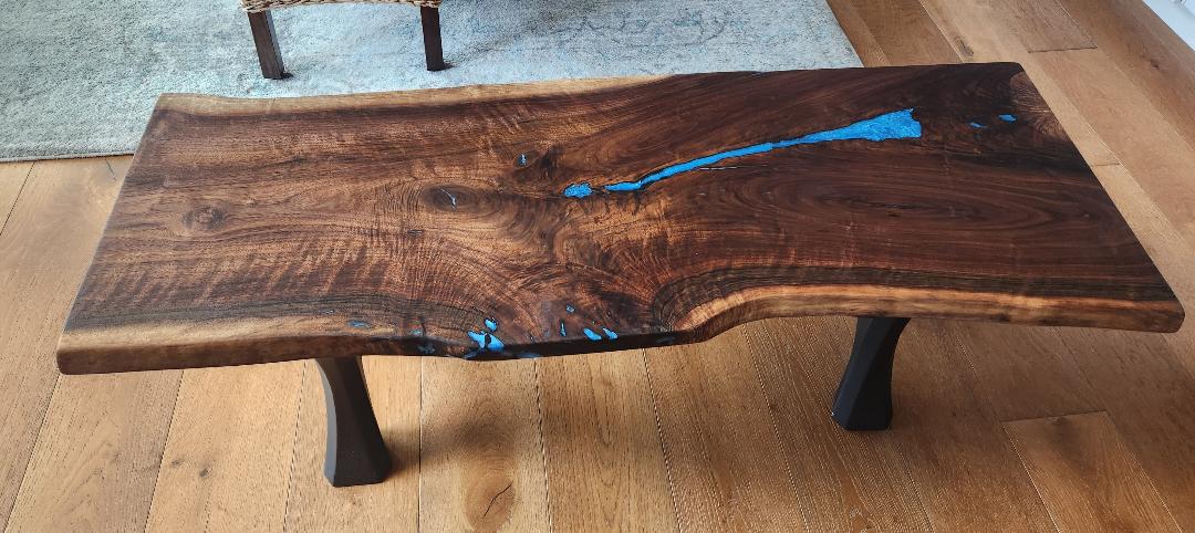 Live Edge  Coffee Table (Black Walnut)