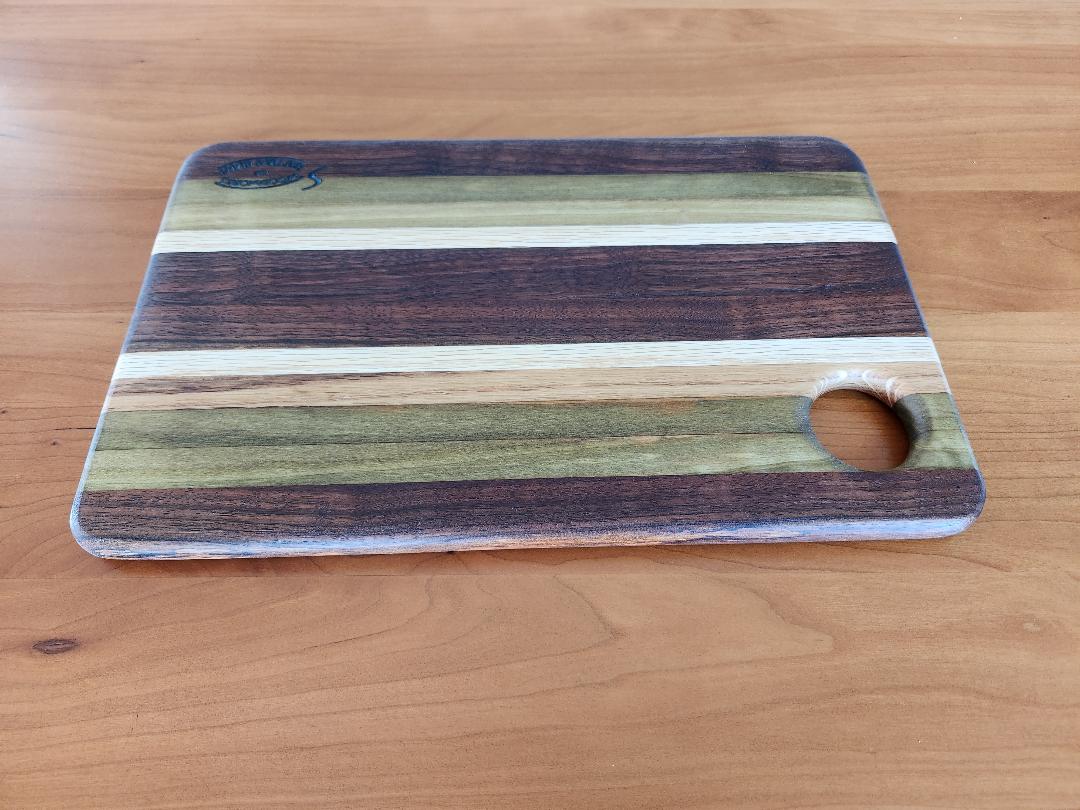 Bread Board (Black Walnut, Texas Oak, Poplar and Red Oak)