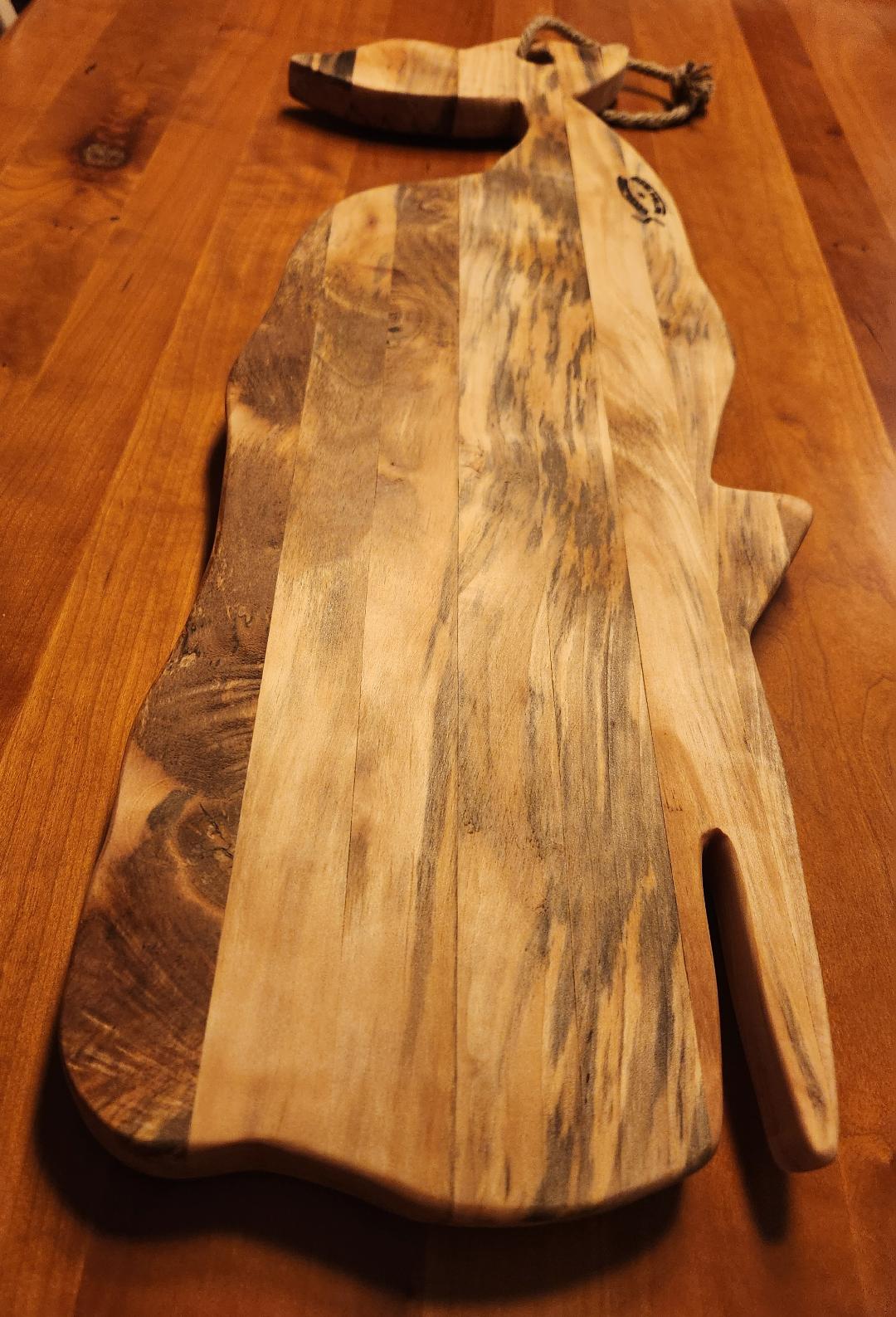 Whale Charcuterie/Cheese Board (Maple)