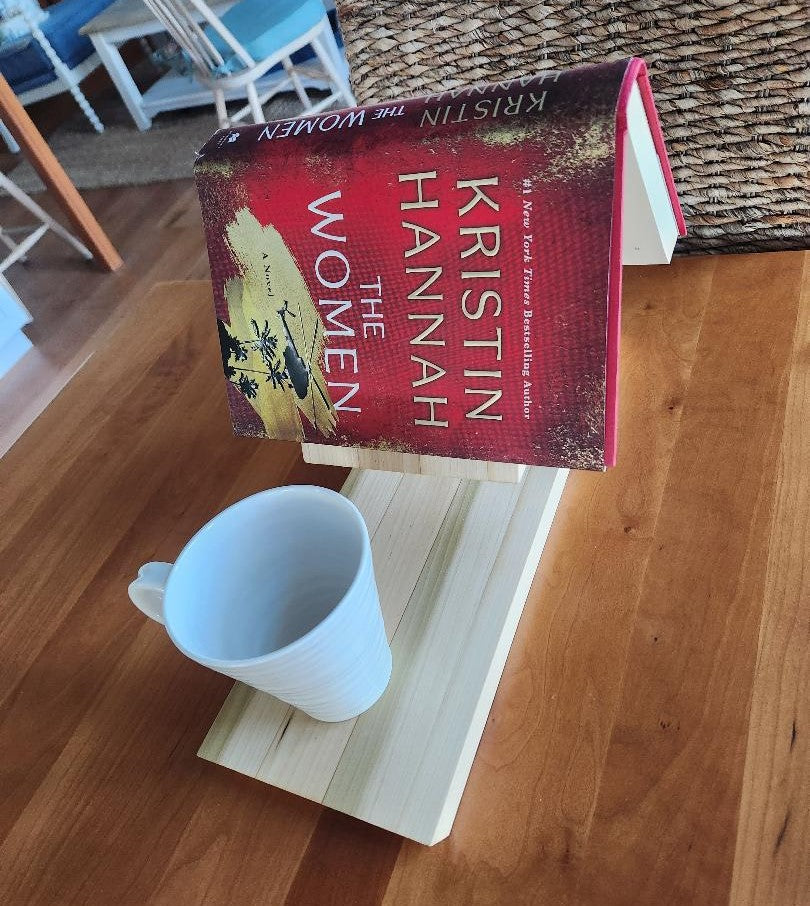 Handcrafted Poplar Wood Book Caddy