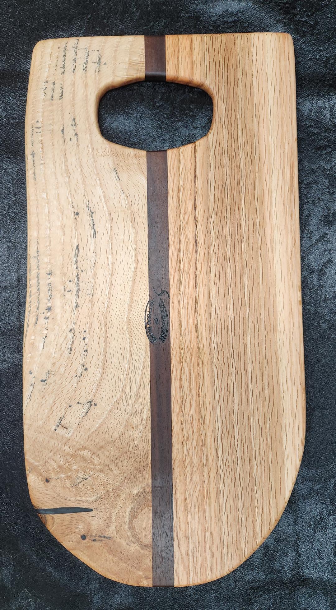 Live Edge Charcuterie/Cheese Board (Red oak and Black Walnut)