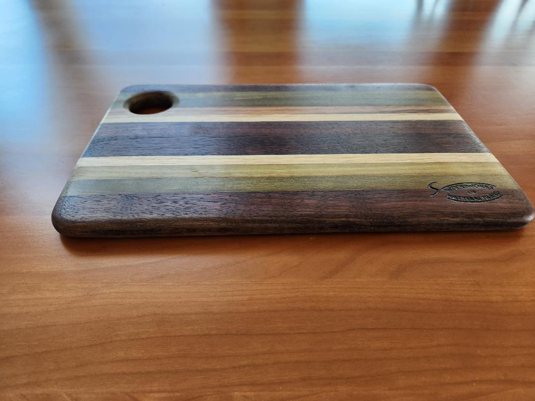 Bread Board (Black Walnut, Texas Oak, Poplar and Red Oak)