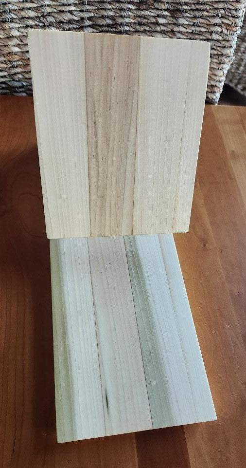 Handcrafted Poplar Wood Book Caddy