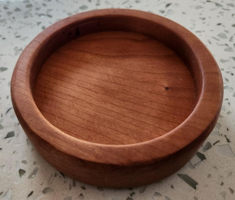 Cherry Appetizer Board with Live Edge & Hand-Carved Bowl