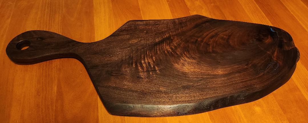 Live Edge Charcuterie/Cheese Board (Black Walnut)